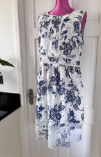 TU.. Abito bianco e blu senza