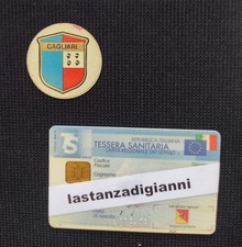 CAGLIARI CALCIO Stemma METALLO Scudetto Squadre Italiane PERSICOSTAMPA 1960