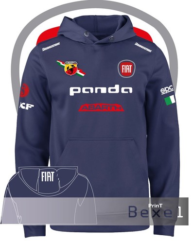 Felpa panda abarth fiat - abarth, auto