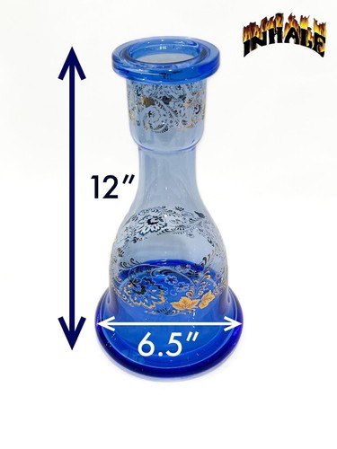 Vaso narghilè vetro soffiato