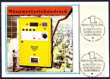 Austria 1983 Maxi card, distributore automatico di francobolli, corno postale