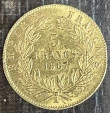 NAPOLEONE III - 5 FRANCHI ORO
