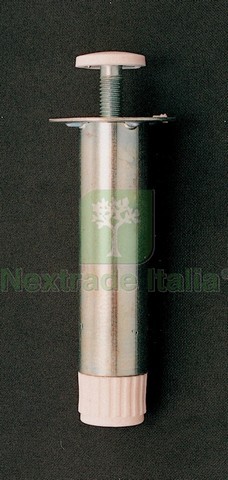 4pz piedino acciaio - 4pz, zincato