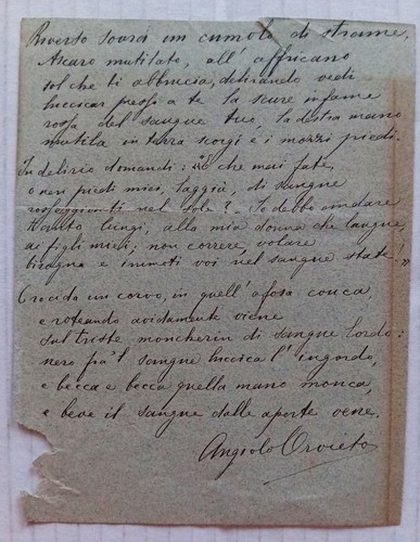 Poesia autografa angiolo - poesia,