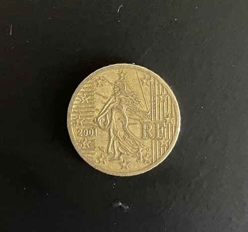 Moneta centesimi francia - moneta,