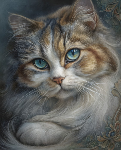 Gatto calico soffice dagli - gatto,