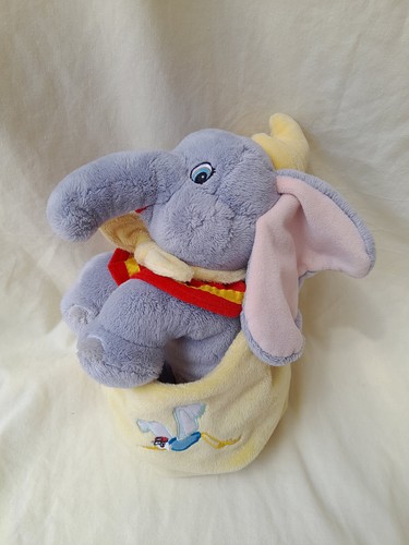 Peluche dumbo avec pochette - dumbo,