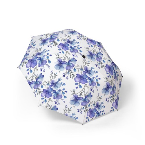 Purple watercolor floral - purple,