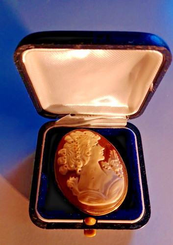 Antico cameo argento dorato - antico,