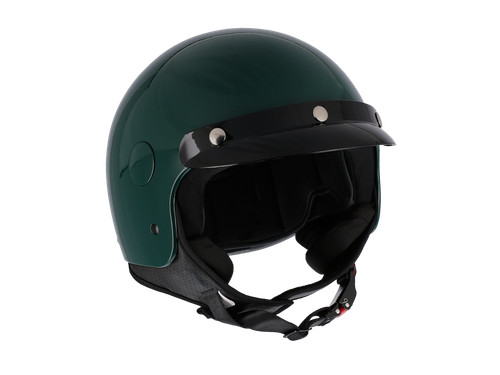 Casco jet classic 001 verde - casco,