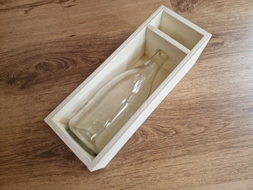 Scatola legno per - , vino.