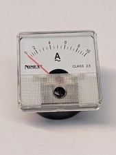 Amperometro 0-10A corrente alternata a ferro mobile classe 2.5