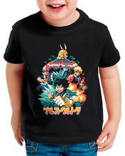 Maglietta Hero Team bambino supereroe japan academia manga