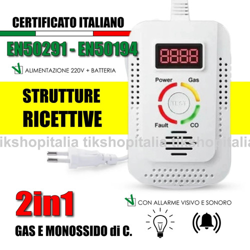 Rilevatore monossido - rilevatore, di