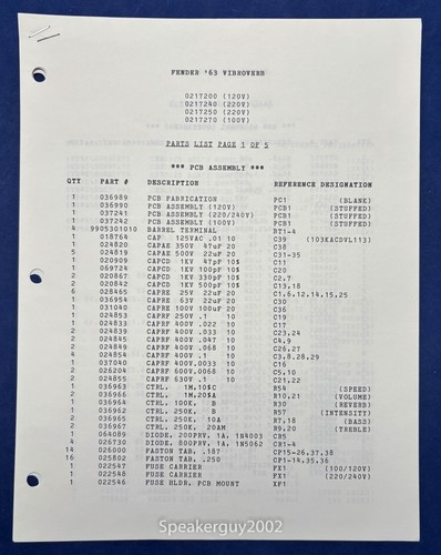 Schema amplificatore vibroverb