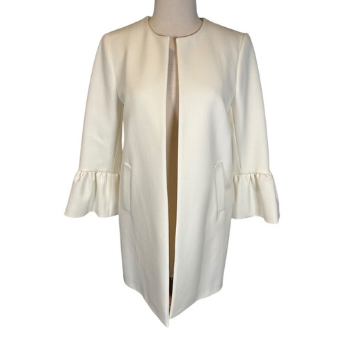 Zara woman white overcoat - zara, –
