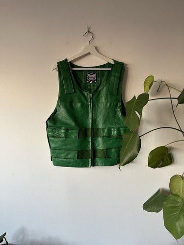 Gilet moto vintage - in, pelle
