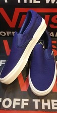 Vans Slip On Uomo 5/Donna 6.5 Tessuto Check Vero Navy Bianco Neve VN0A33TB45N