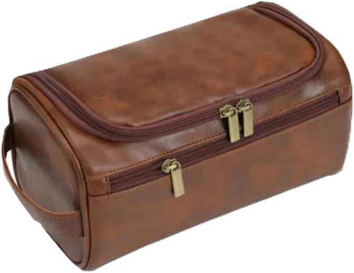 Beauty case uomo - donna, marrone
