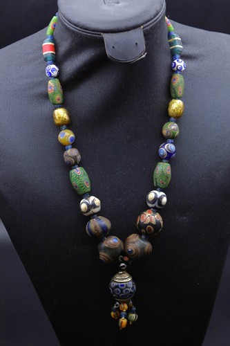 Collana perle vetro - collana, di
