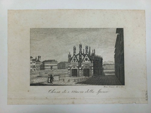 Stampa originale pisa 1837 - ,