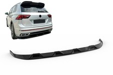 Spoiler Paraurti Labbro per VW Tiguan II Mk2 R/R Line Facelift 2020-2024 Nero