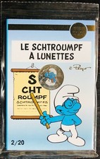 FRANCIA 2020 MONETA 10 EURO AG I Puffi The Smurfs Puffo Quattrocchi Brainy Smurf