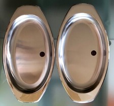 Coppia vassoi inox 18/10 da