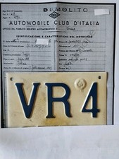 Vespa 125 Faro Basso Targa+Vis.