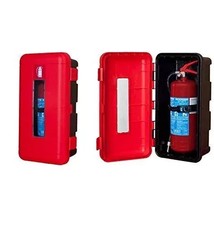 Cassetta porta estintore 6 kg in polipropilene nera e rossa