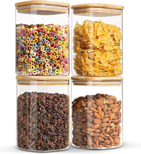 4 Barattoli Di Cucina in Vetro