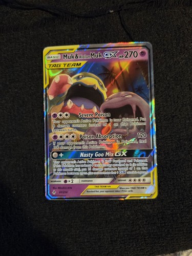 Pokemon card muk - card, alolan
