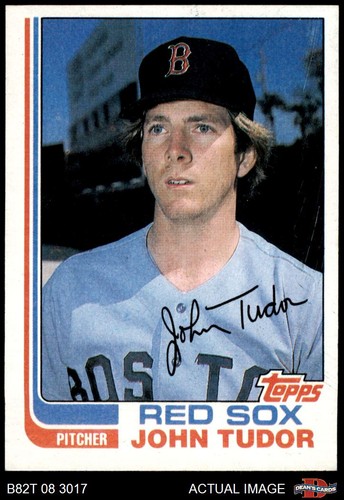 1982 topps 558 john - tudor, red
