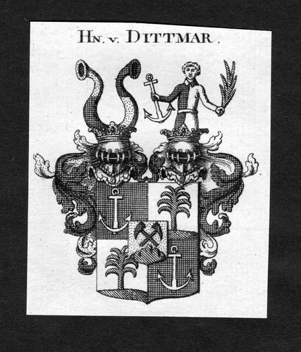 1820 dittmar wappen adel - wappen,