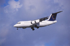 Diapositiva G-CLHB British Aerospace BAe 146-200A BMC aereo 35 mm senza cornice O1-6-1