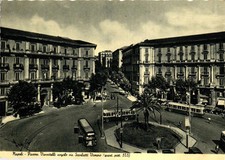CARTOLINA POSTCARD NON V.TA NAPOLI P.ZZA VANVITELLI ANG. V. SCARLATTI VOMERO 513