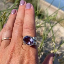Anello ametista argento 925