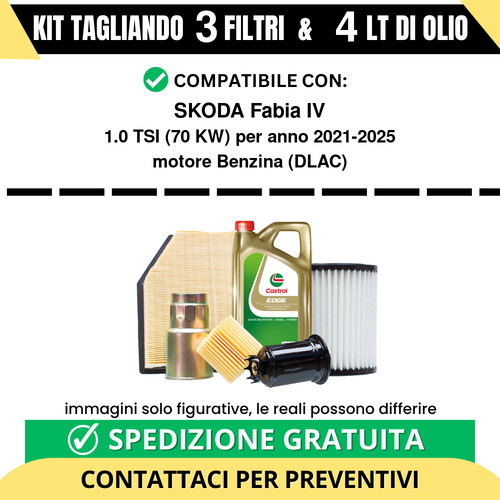 Tagliando castrol 3 - 4, lt