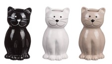 Umidificatore in ceramica Gatto Cm. 9x4x17 - Colori assortiti