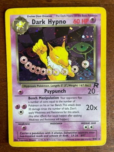 Pokemon dark hypno holo rare - pokemon,