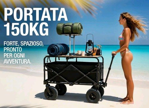 Carrello pieghevole 150l - xl,