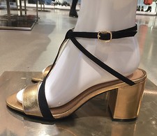 ZARA LEATHER HIGH HEEL SANDALS