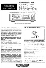 Pioneer CT-93 - CT979 - CT-41