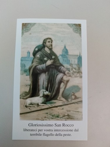 San rocco holy card - san,