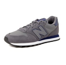 New Balance 500 Scarpe da Uomo Classic Sneaker Sportive Grigio Navy Blu GM500DGN