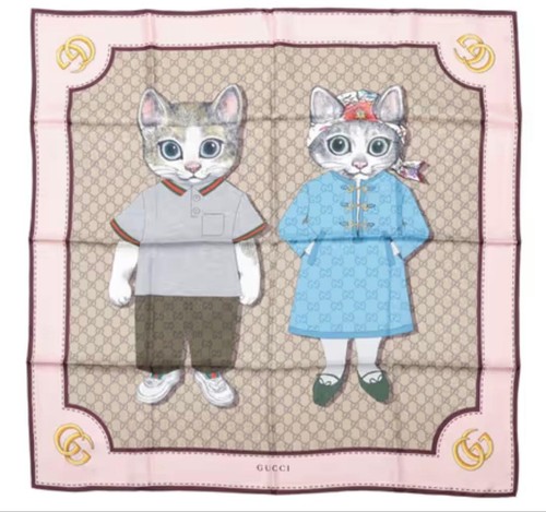 Sciarpa seta gucci yuko - sciarpa,