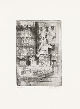 FERNANDO EANDI (1926-2018) Opera Incisione Acquaforte entro folder originale !!