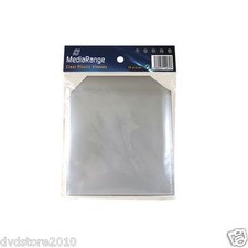50 (circa) Bustine MediaRange TRASPARENTI CD Plastic con aletta plastica Box64