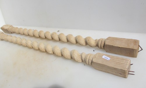 Colonne tornite legno vintage