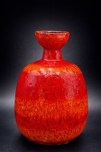 Vaso ceramica fat lava rosso - ceramica,